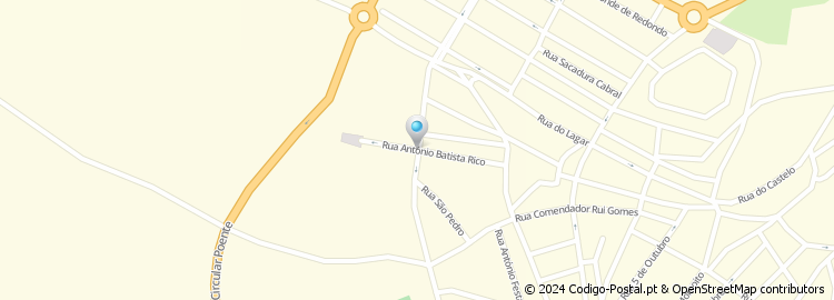 Mapa de Rua António Batista Rico
