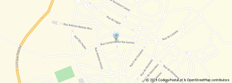 Mapa de Rua Comendador Ruy Gomes