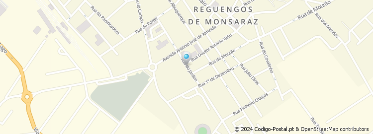 Mapa de Rua Doutor José Carvalho Moniz