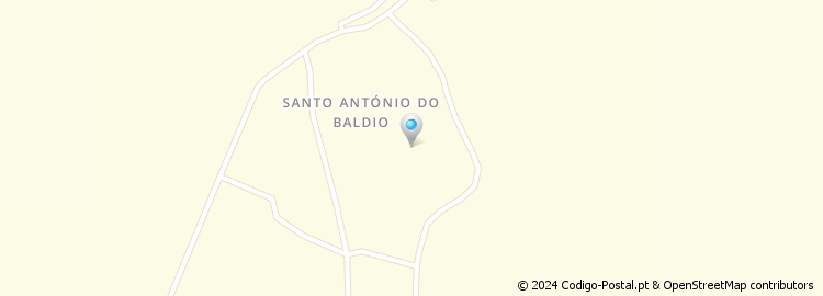 Mapa de Santo António do Baldio