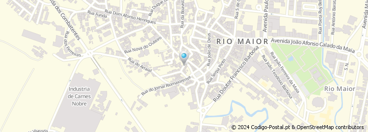 Mapa de Largo das Melícias de Rio Maior