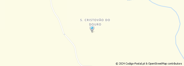 Mapa de São Cristovão do Douro