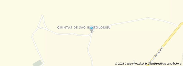 Mapa de Quintas de São Bartolomeu