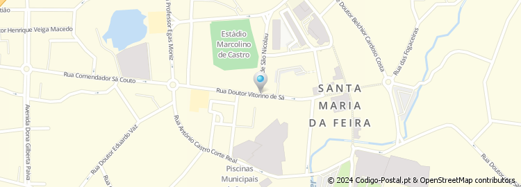 Mapa de Apartado 1, Santa Maria da Feira