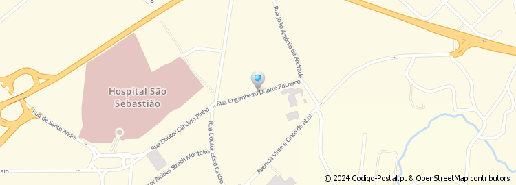 Mapa de Rua Engenheiro Duarte Pacheco