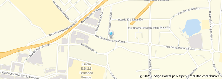 Mapa de Rua Estádio Comendador Marcolino Castro