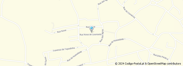 Mapa de Rua Nova de Lourosela