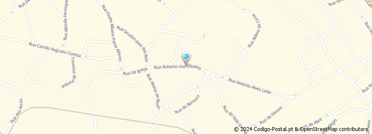 Mapa de Rua Roberto Vaz de Oliveira