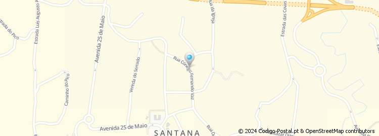 Mapa de Rua Cónego Fernando Vaz