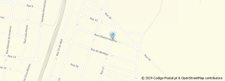 Mapa de Rua Oliveiros Martins