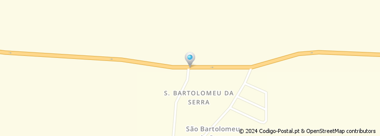 Mapa de São Bartolomeu da Serra