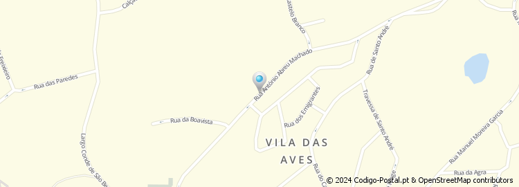 Mapa de Rua António Abreu Machado