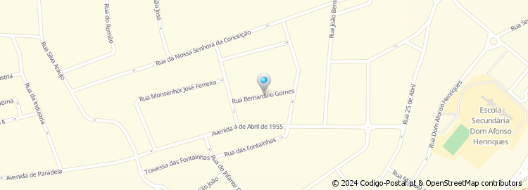 Mapa de Rua Bernardino Gomes