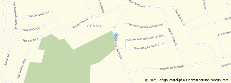 Mapa de Rua do Rio Vizela
