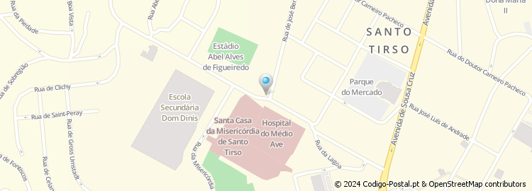 Mapa de Rua José Bento Correia
