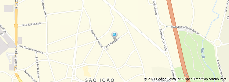Mapa de Rua de Columbano