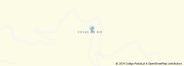 Mapa de Covas do Rio