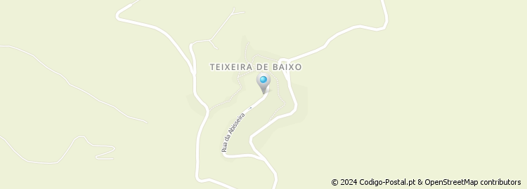 Mapa de Teixeira de Baixo