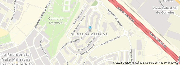 Mapa de Avenida Vale Boieiro