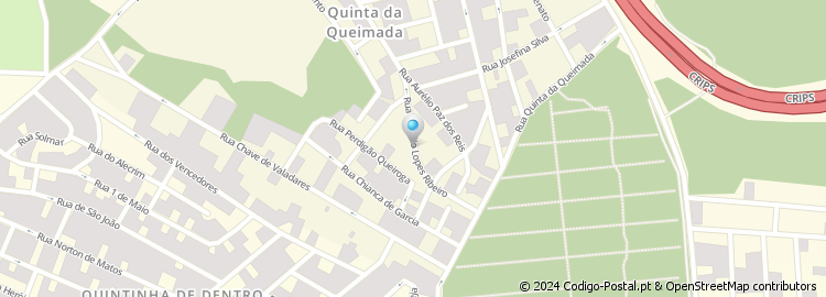 Mapa de Rua António Lopes Ribeiro