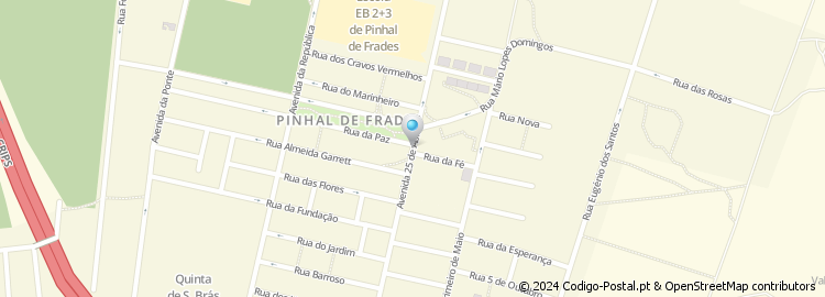 Mapa de Rua Cândido Pinto