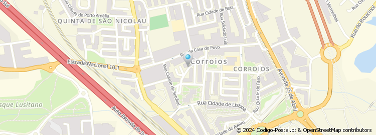 Mapa de Rua Cidade de Castelo Branco