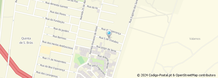 Mapa de Rua da Cascalheira