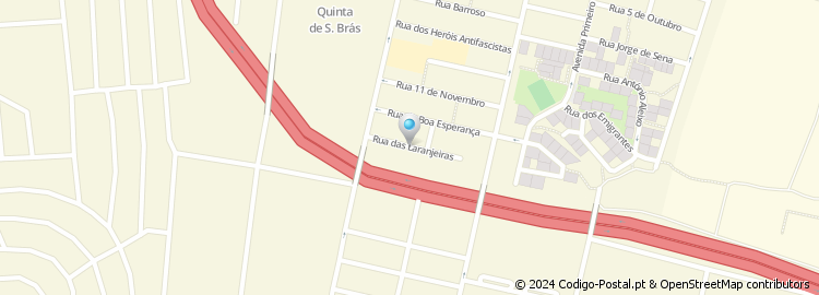 Mapa de Rua das Laranjeiras