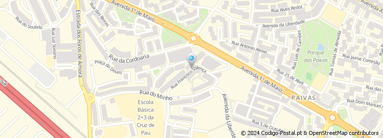 Mapa de Rua Francisco Valença