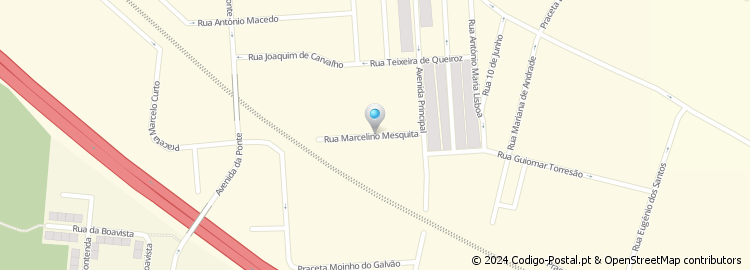 Mapa de Rua Marcelino Mesquita