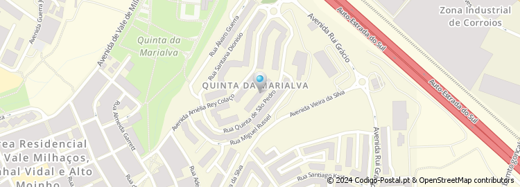 Mapa de Rua Quinta de São Pedro