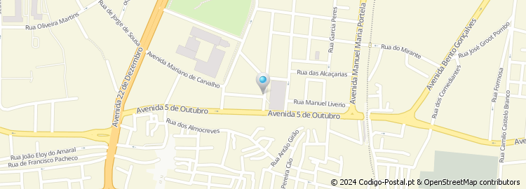 Mapa de Rua Alferes Pinto Vidigal