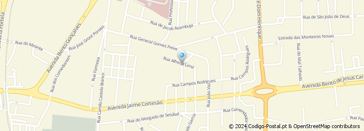 Mapa de Rua Alfredo Lima
