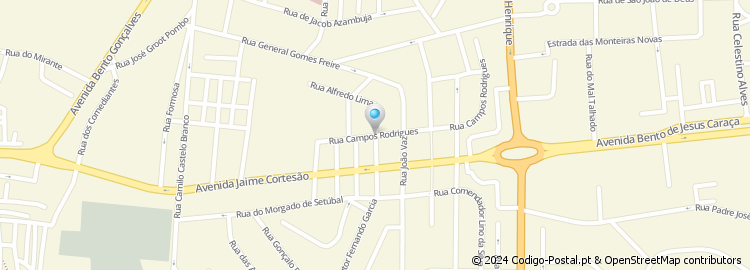 Mapa de Rua Campos Rodrigues