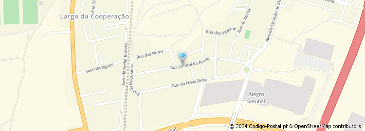 Mapa de Rua Central da Azeda