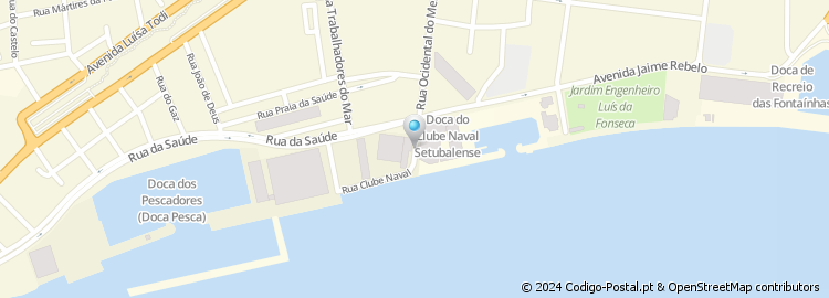 Mapa de Rua do Clube Naval