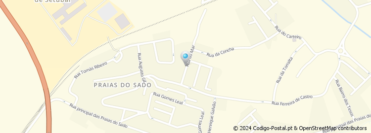 Mapa de Rua do Rio Sado
