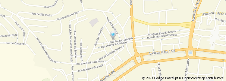 Mapa de Rua Paulino de Oliveira