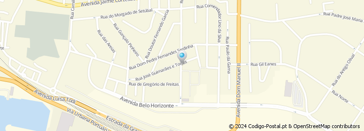Mapa de Rua Rodrigo Ferreira da Costa
