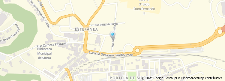 Mapa de Avenida General José Estevão de Morais Sarmento