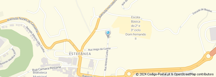 Mapa de Rua António Cunha