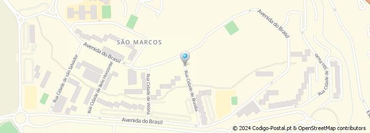 Mapa de Rua Cidade de Brasília