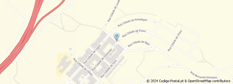 Mapa de Rua Cidade de Loulé