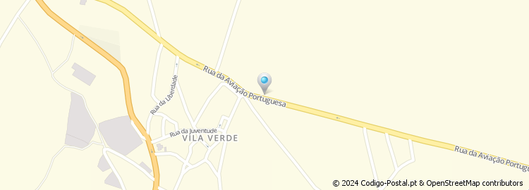 Mapa de Rua da Aviação Portuguesa