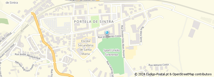 Mapa de Rua José Bento Costa
