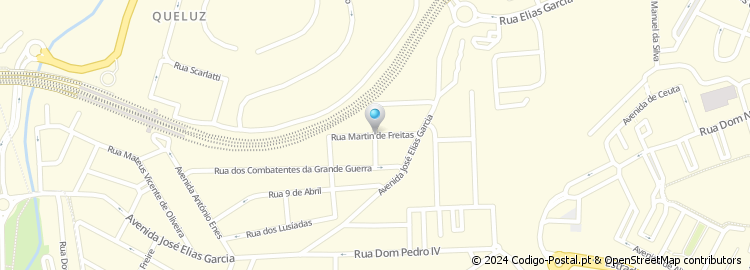 Mapa de Rua Martin de Freitas