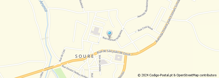 Mapa de Rua Manuel Nogueira