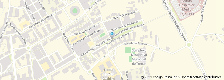 Mapa de Rua Paulo Oliveira