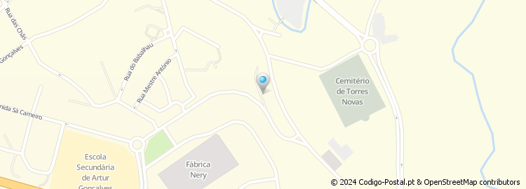 Mapa de Rua Manuel da Costa Nery