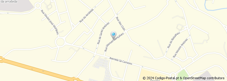 Mapa de Rua Manuel Gonçalves